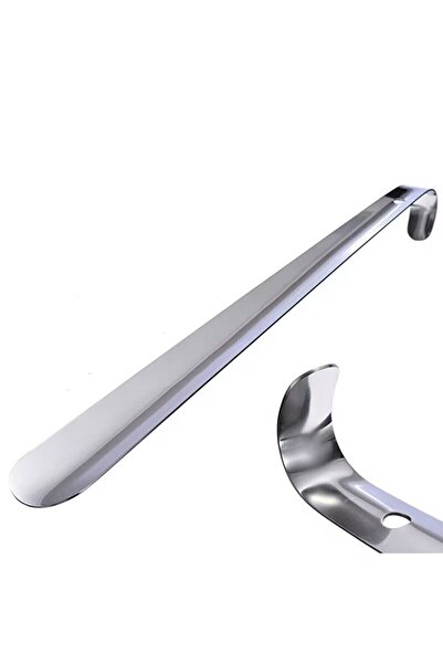FALEYSA Uzun Ayakkabı Çekeceği 70 cm Metal Krom Kaplama Kerata Ayakkabı Giyme Aparatı