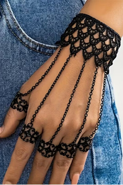 ZETCONCEPT Zet Style “Manus Obscura – Hand of Shadow” Gothic Bracelet and 5 F...