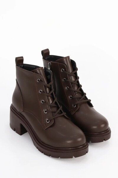 kajal ayakkabı Nvl 320 Lace-Up Zippered Boots