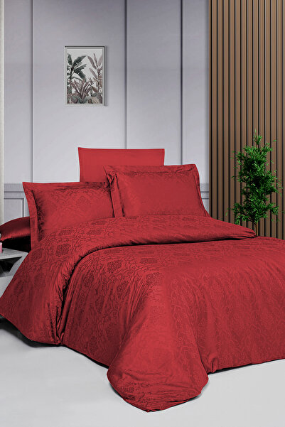 First Choice Vladya %100 Pamuk Saten 200 TC (80 Tel) Jakarlı Çift Kişilik Nev...