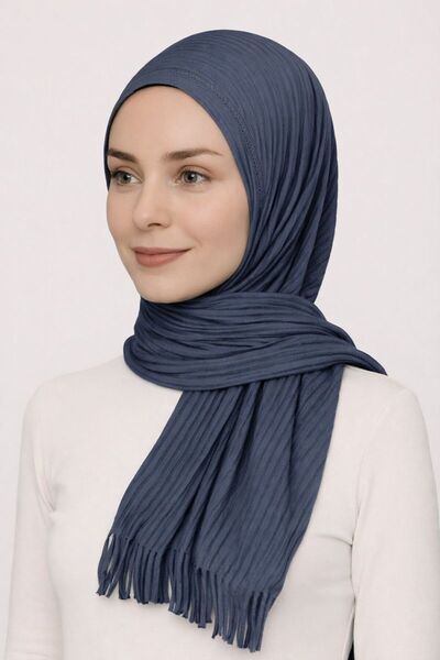 Merve Nayir Pratik Piliseli Hazır Şal Antrasit