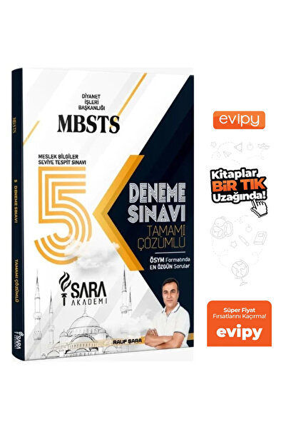Şara Akademi Rauf Şara | MBSTS 5 Deneme Çözümlü Ayraç Hediyeli