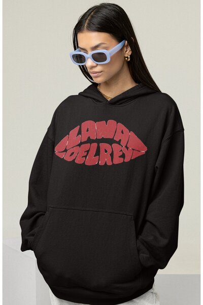 SEVBANO Lana Del Rey Τυπωμένο Unisex Oversize Hoodie τραγουδίστριας