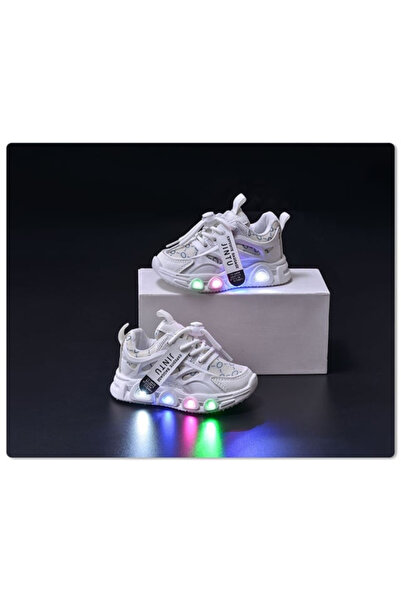 Bebelul Adidasi albi cu luminite - Seika