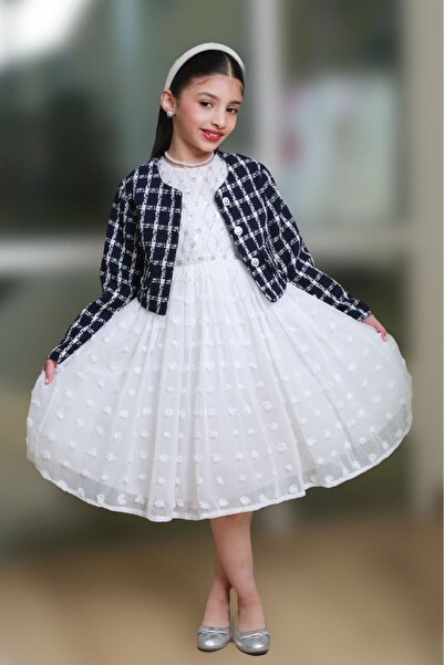 gmax Girls' dress with sparkling details, a touch of shine