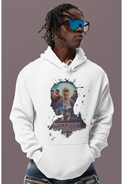 SEVBANO هودي بتصميم سترينجر ثينجز مطبوع للجنسين قصة فضفاضة من سلسلة الأفلام