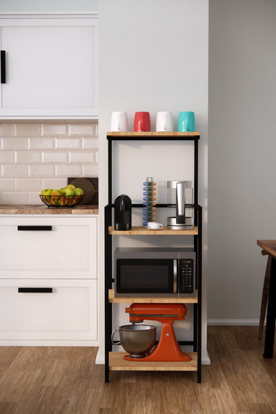 Solto Home MA10-14 Çok Amaçlı Organizer Dolap | Mikrodalga Airfryer Rafı, Düz...