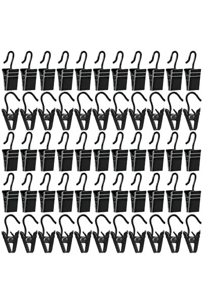 OEM Set of 60 Metal Clips with Hooks for Curtains