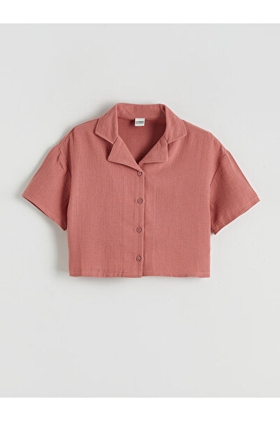LC Waikiki Basic Girls' Muslin Shirt and Pants