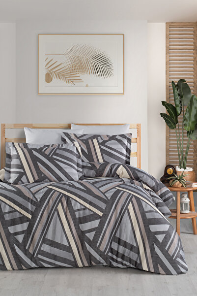 First Choice طقم غطاء لحاف مزدوج من رادولف 100% قطن ساتان 200 TC (80 خيط)