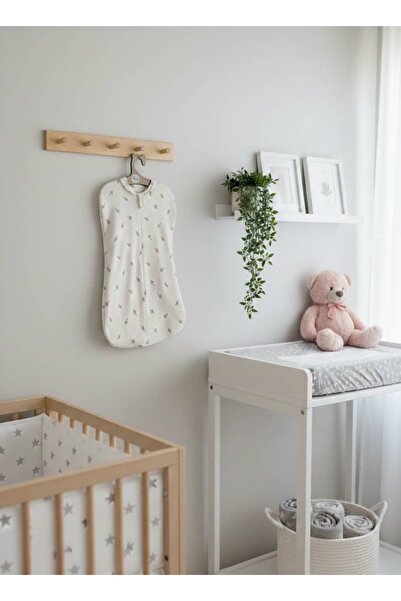 İloya Naturel %100 Organik Çiçekli Bebek Kundak Uyku Tulumu | Yenidoğan