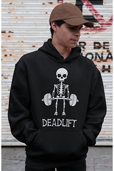 SEVBANO Deadlift Bodybuilding Gym Printed Unisex Oversized Athlete Hoodie