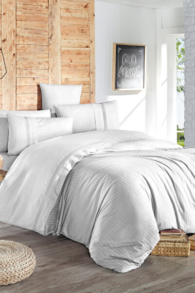 First Choice Galla 100 Pamuk 150 TC (56 Tel) Jakarlı Çift Kişilik Nevresim Ta...