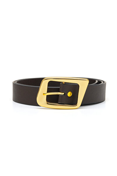 marisha Women's Gold Buckle Belt Casual Combination Pants Dress Belt
