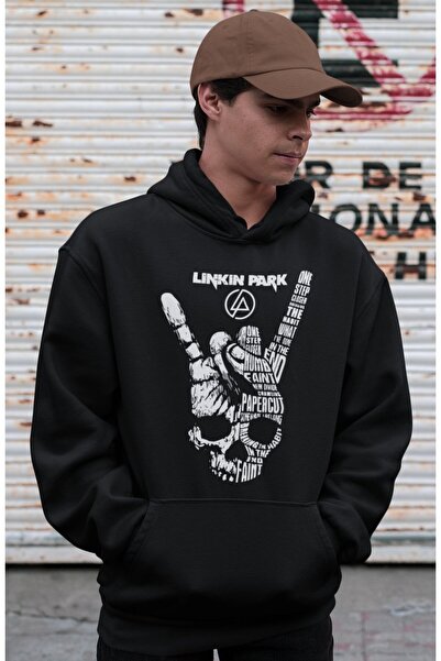 SEVBANO لينكين بارك روك ميتال ميوزيك جروب مطبوع هوديي للجنسين قصة فضفاضة