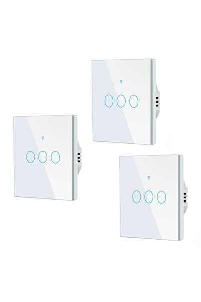 DAMUR Set of 3 Smart Touch Switch 3 Channels
