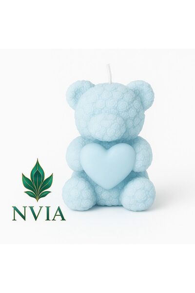 SOYA Lumânare decorativă ursuleț cu inimă – cadou special NVIA