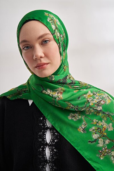 ARMANDA Vual Almond Bloom Desen Şal 04464-Beneton