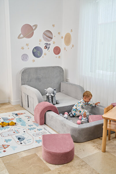 GOOD NİGHT Funbed Katlanır Çocuk Yatağı ve Oyun Alanı | Tamamen Sünger | Tek ...