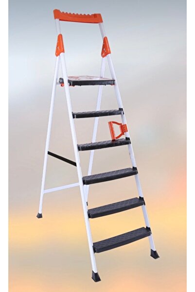 Kiwa Metal KİWA 5+1 MERDİVEN Özel Tasarım Ekstra Geniş Kaydırmaz Basamak Kola...