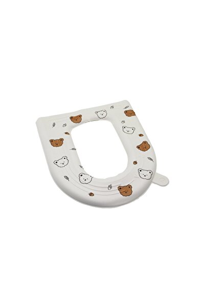 Fırsatkolik غطاء مقعد المرحاض من مادة EVA المزخرفة مع لاصق لرفع المقعد (5067)