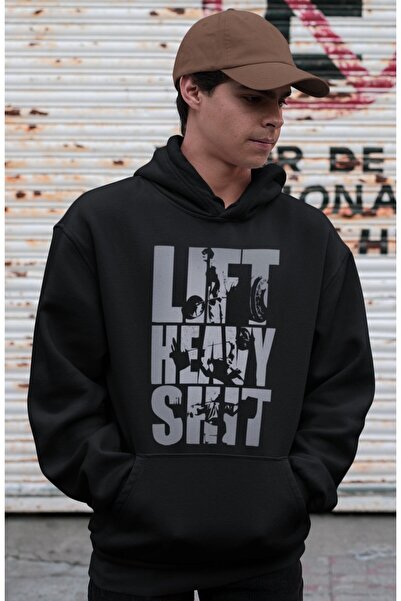 SEVBANO Lift Heavy  Bodybuilding Fitness Gym Printed Unisex Oversized Athlete...