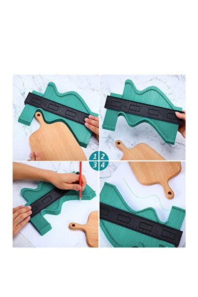 Fırsatkolik Multifunctional Plastic Contour Measuring Instrument Wood Tile Sh...