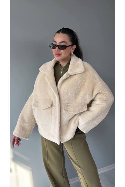 moda gk Imported Premium O Oversized K Faux Fur Coat Jacket