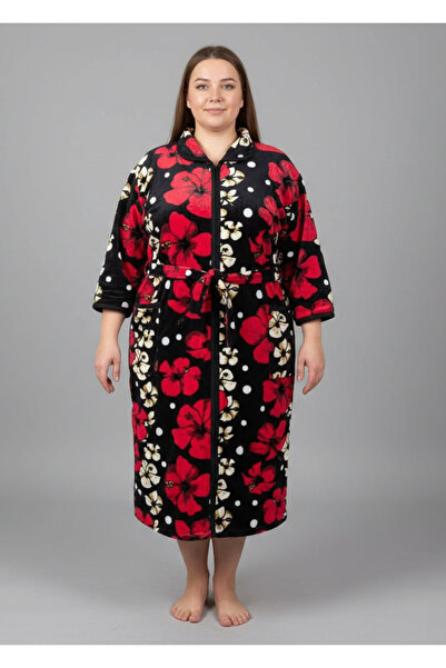 embody Elegant Ladies' Cap in Fine Velvet, Large Size, pockets and black/red ...