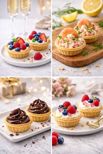GenelTedarik Tatlı Tartolet 50 Adet – İkramlık Tatlı Sunumlar İçin