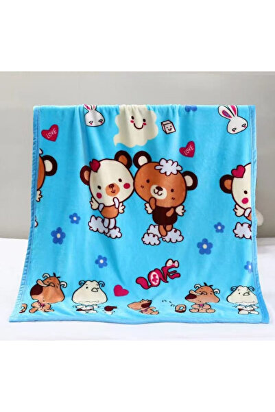 FIONNA.RO Cocolino Thin Blanket 200x230cm - Bears in the Blue Sky