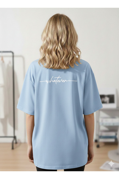Modaikon Oversized Back Text Printed Summer T-Shirt