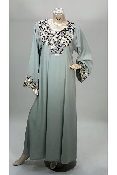 bbs fashion Women's jalabiya with long, wide sleeves and luxurious embroidery
