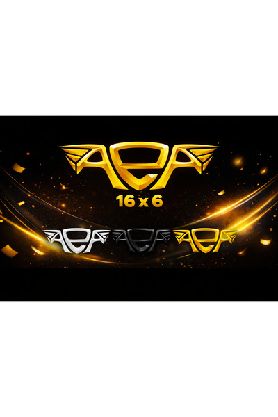 RD SHOP Altın Elbiseli Adam (AEA) Sticker 16x6 cm – Motor & Araç Uyumlu Premi...