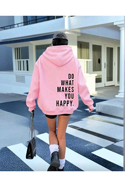 DİVİN Women's Printed Sweatshirt Quality Fabric Oversized Cut