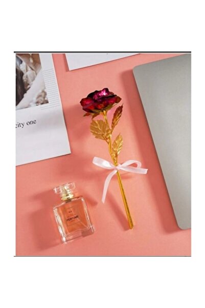 AURALIV Eternal Rose with Golden Stem SIF Auraliv® – Red