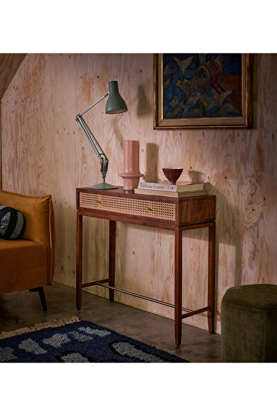 Creawood Raphia Dresuar, Konsol, Koyu Kahve, Doğal Rattan