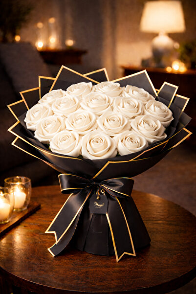 G Lady Sevgililer Günü 14 Şubat Özel Saten Gül Buketi Çiçek Buketi Solmaz Buk...