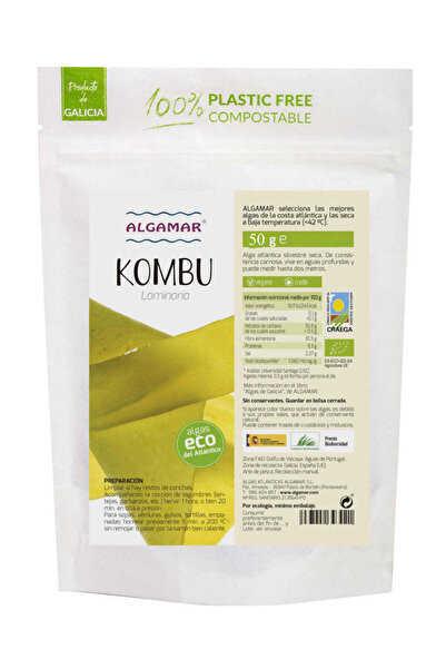Algamar Organic kombu seaweed 50g