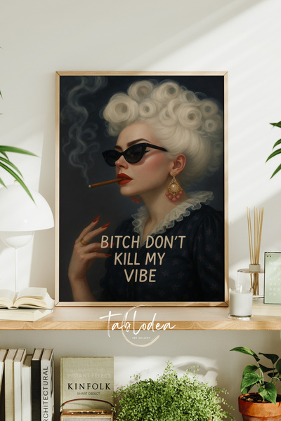tablodea Moderna ilustracija Ženska pop art slika TD Izjava Cool devojka Žens...
