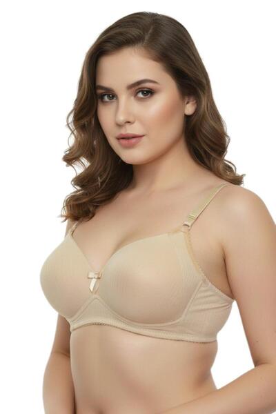 AYSEMIN Sutien din silicon fără sârmă efect modelator pentru femei, cupa C BG...