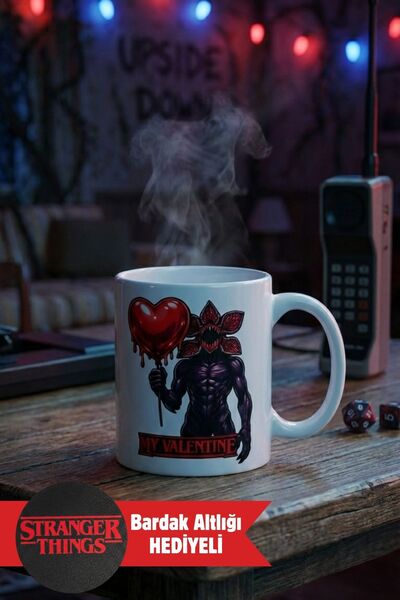 Duxud Stranger Things Themed Demogorgon Valentine's Day Cup - Valentine Thing...