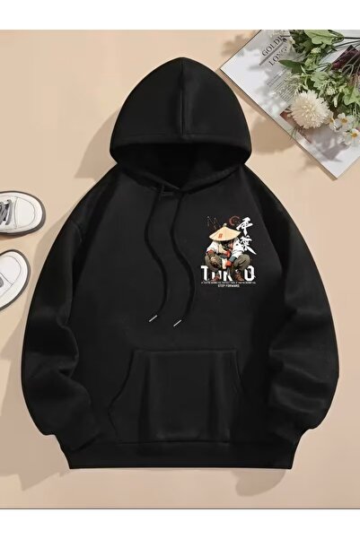 LAND MODA Ninja Tokyo cu imprimeu cu glugă Partea superioară |   Potrivit pen...