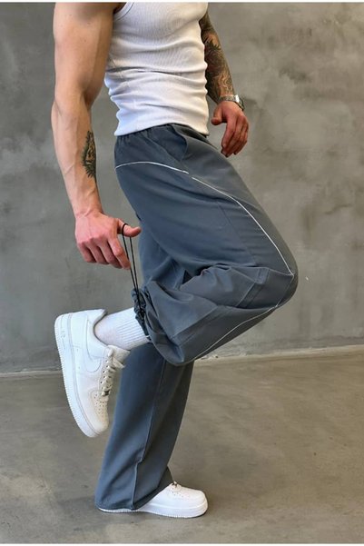 cezstudio Striped Parachute Fabric Sweatpants