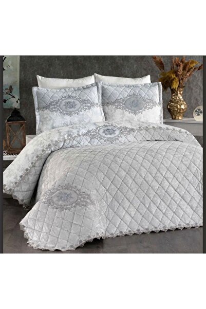 GOLDEN HOME Premium 3-Piece Bedspread Set - 260x260 cm, Cotton with Polyester