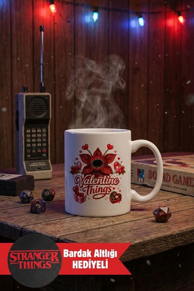 Duxud Stranger Things Themed Demogorgon Valentine's Day Cup - Valentine Thing...