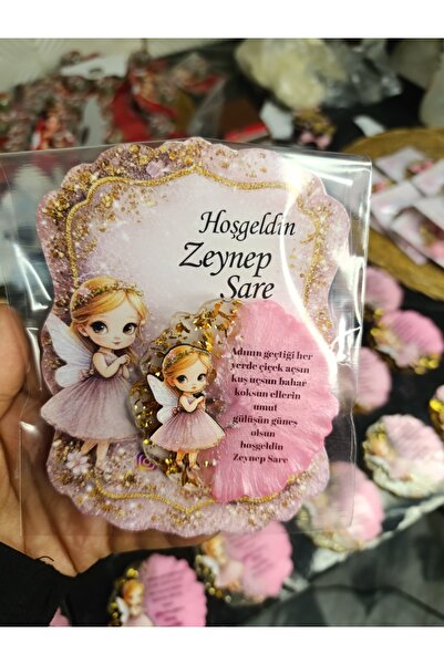 Bebek Epoksi magnet hediyelik magnet kartlı magnet kız magneti 10 adet