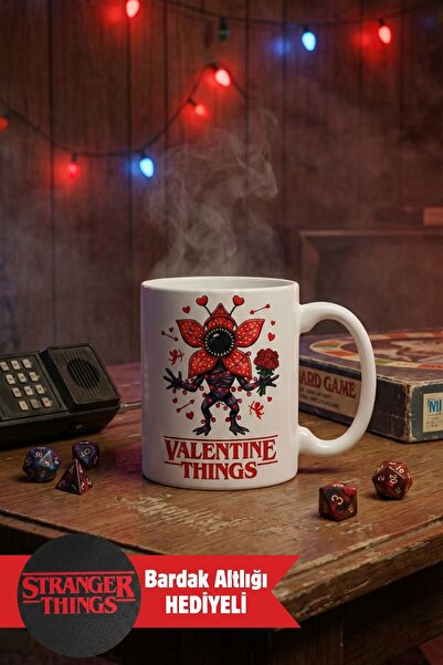 Duxud Stranger Things Themed Demogorgon Valentine's Day Cup - Valentine Thing...