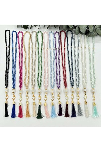 BYZ Perle albe 10 bucăți cadou cu vârfuri mixte din plastic, perle pentru rug...