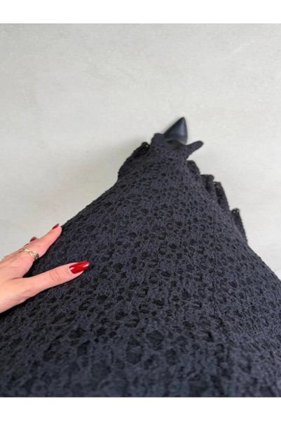 MODA تنورة دانتيل نسائية كاملة الطول مبطنة بالكامل